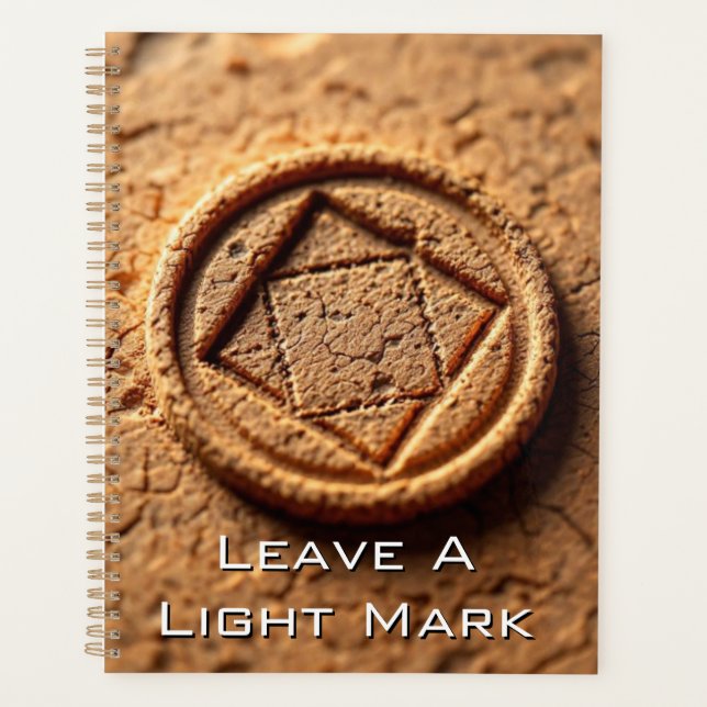 Agenda Cork Stamp Impression | Organic Geometric Seal (Frente)