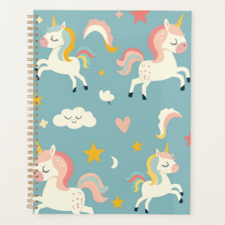 Agenda Corno de Turquesa Bonito para Crianças