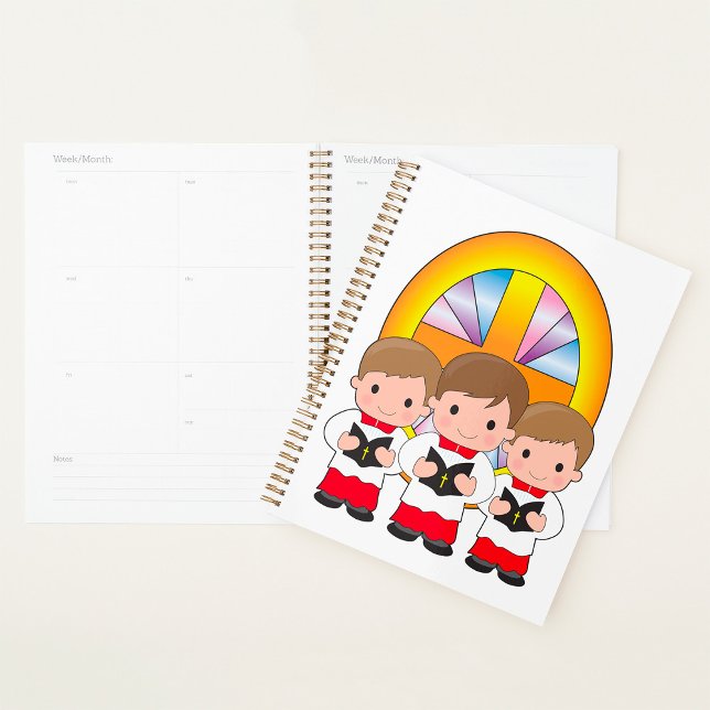 Agenda Coro Boys Cantando em Culto Cristão da Igreja (Criador carregado)