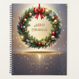 Agenda Coroa de Natal Festiva Feriado
