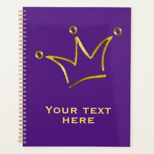Agenda Coroa Dourada Engraçada - luxuoso royal 1