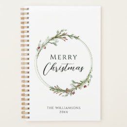 Agenda Coroa Minimalista de Natal