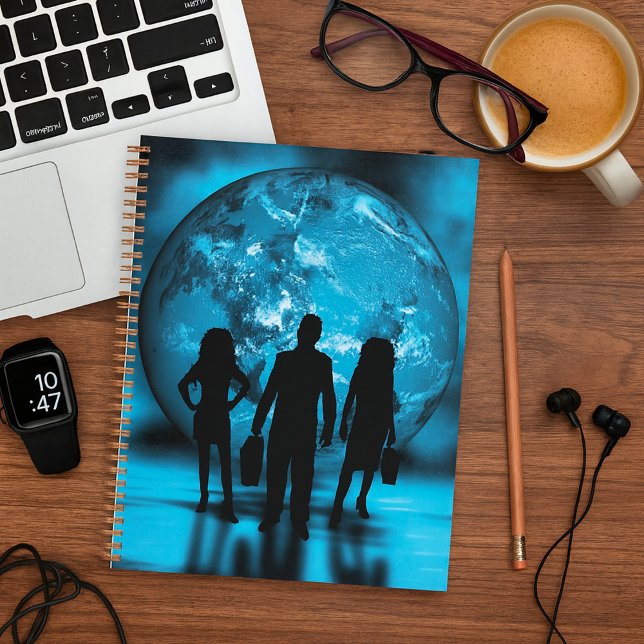 Agenda Corporate Team Silhouette Futuristic Business (Criador carregado)