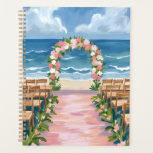 Agenda Corredor de Casamento na Praia Floral Aquarela