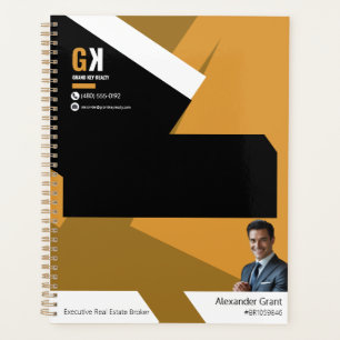 Agenda Corretor Imobiliário Design Black & Gold, Agente I