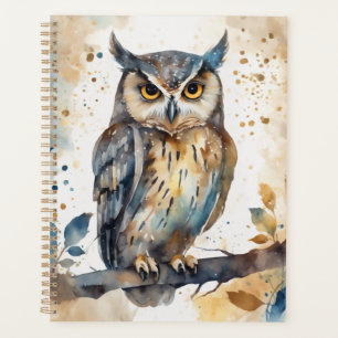 Agenda Coruja de Aquarela