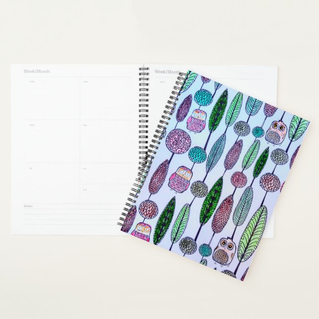 Agenda Corujas Whimsical (Exibição)