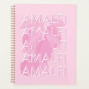 Agenda Costa Amalfi, Itália, Viagem Art, Pré-ppy, rosa