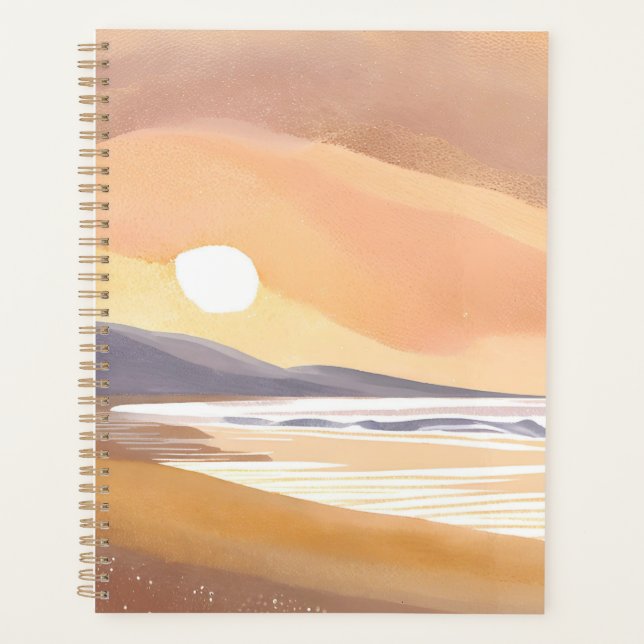 Agenda Costa do Pôr do Sol Amarelo | Pintura Arejada em A (Frente)