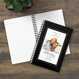 Agenda Costume de Casamento Foto Preto Branco Elegante Sc