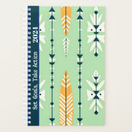 AGENDA COTAÇÃO MOTIVATIVA BOHO PATTERN DESIGN