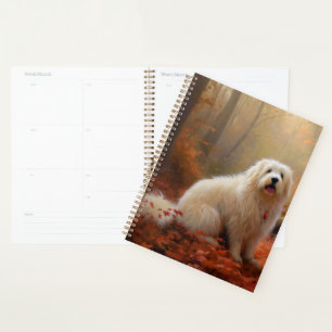 Agenda Coton De Tulear nas Folhas de Outono Caem Inspiram
