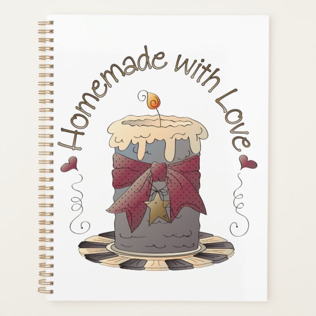 Agenda Country Candle Rustic Homemade with Love (Frente)