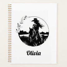 Country Chic Horse Cowgirl Western Personalizado
