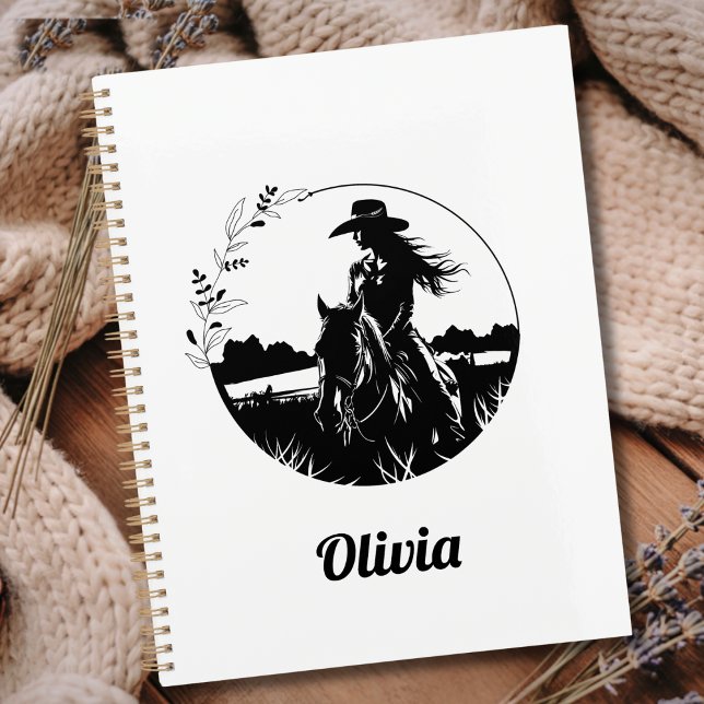 Agenda Country Chic Horse Cowgirl Western Personalizado (Criador carregado)