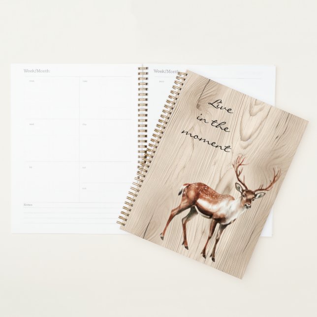 Agenda Country Faux Wood Deer (Exibição)