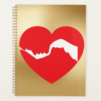 Agenda Couples Red Heart 2026 Planner