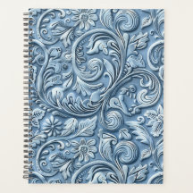 Couro azul-claro elegante