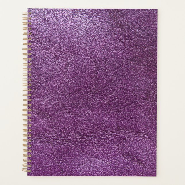 Agenda couro lavanda (Frente)