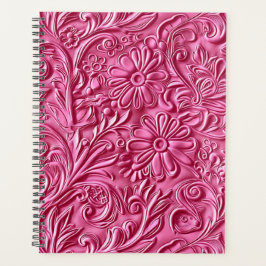 Agenda Couro rosado Elegante