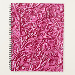 Agenda Couro rosado Elegante