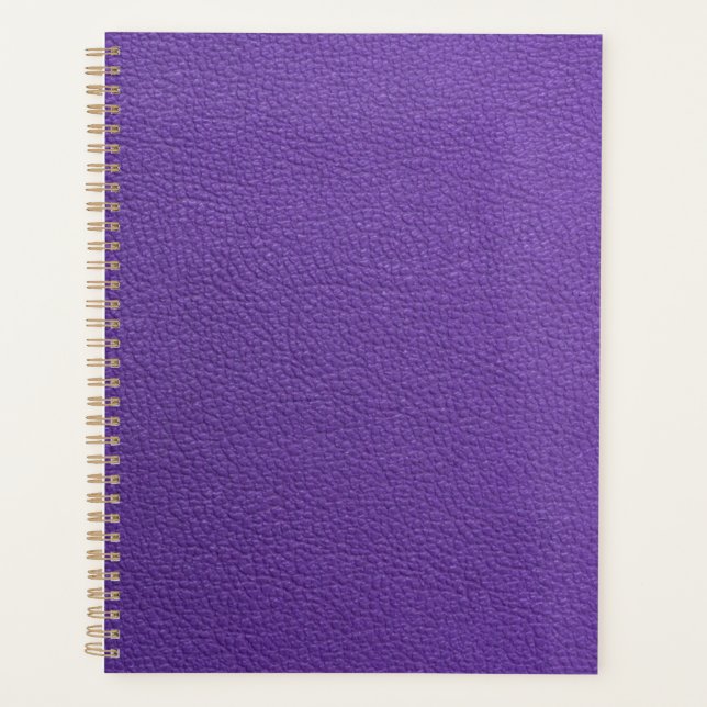 Agenda Couro roxo (Frente)