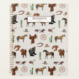 Agenda Cowboy Cowgirl Western Rodeo — Padrão do País