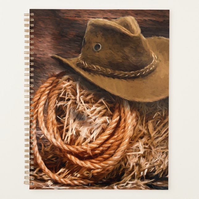 Agenda Cowboy Hat and Rope (Frente)