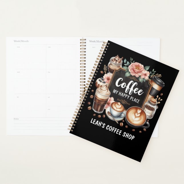 Agenda ☕ Cozinha de Coffeecore Personalizada Café Café Ca (Exibição)