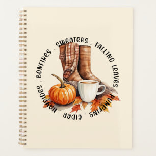 Agenda Cozy Fall Vibes - Boots, Pumpkin Spice, Bonfire