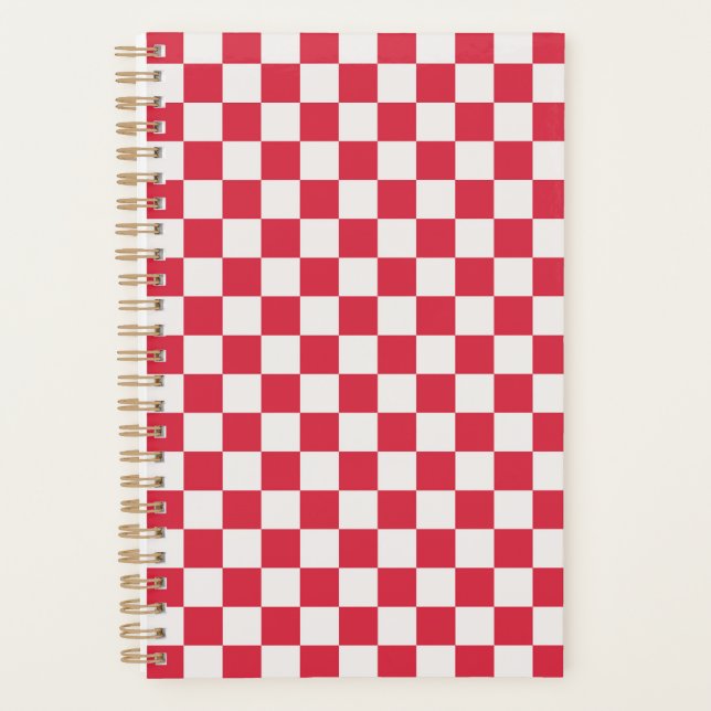 Agenda Cranberry fizz checkerboard pattern (Frente)