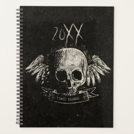 Agenda Crânio Grande Grunge com Asas 2022