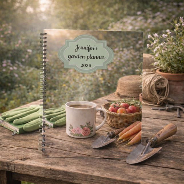 Agenda Create your own coffee before gardening garden (Personal coffee before gardening garden planner, You can add your own name, text and year.)