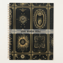 Agenda Create Your Own Elegant Gold Tarot Patchwork