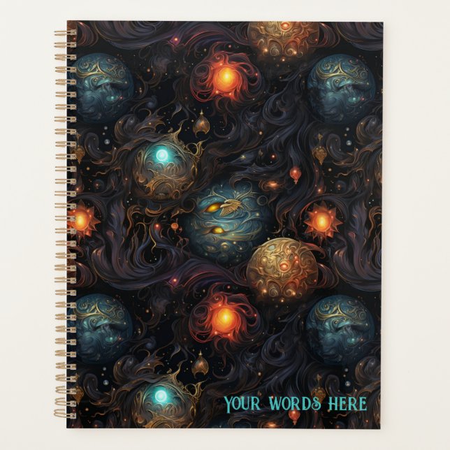 Agenda Create Your Own Mystical Magic Orbs Black (Frente)