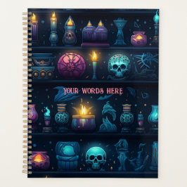 Agenda Create Your Own Occult Candles & Skulls Blue