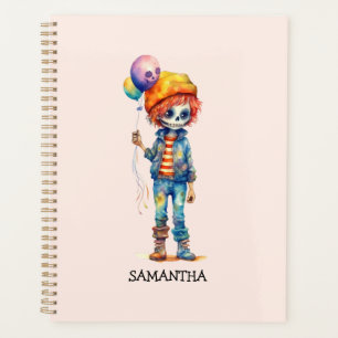 Agenda Criança Adorável Zombie - Halloween Bonito (2)