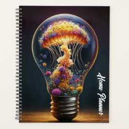 Agenda Criatividade luminosa de vidro fantasista aquática