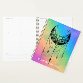 Agenda Crie a sua própria Silhueta Floral Moon