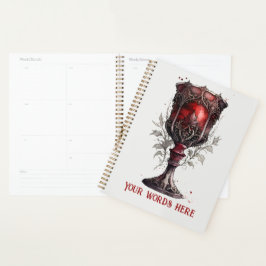 Agenda Crie Seu Chalice Gótico Vermelho