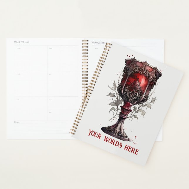 Agenda Crie Seu Chalice Gótico Vermelho (Exibição)