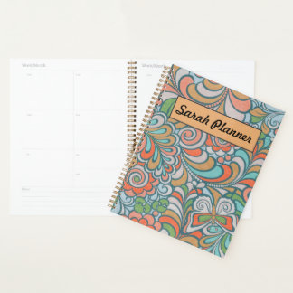 Agenda Crie seu nome Daily Weekly Monthly Planner