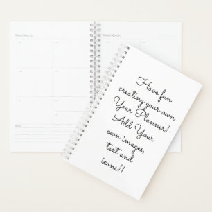 Agenda Crie seu próprio ano personalizado