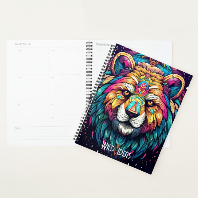 Agenda Crie seu próprio Bear Tribal Boho (Exibição)
