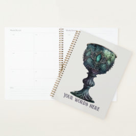 Agenda Crie seu próprio cálice verde