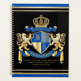 Agenda Crie seu próprio Casaco de armas emblema azul do