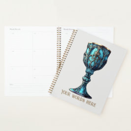 Agenda Crie seu próprio Chalice Azul Gótico