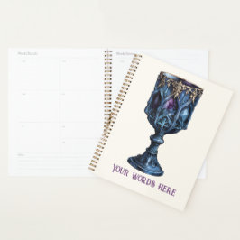 Agenda Crie seu próprio Chalice de Pedra Azul Gótico Escu