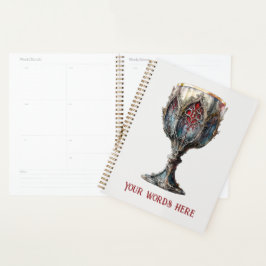 Agenda Crie seu próprio Chalice Dourado, vermelho e azul