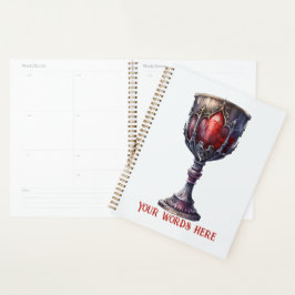 Agenda Crie seu próprio Chalice Roxo e Vermelho